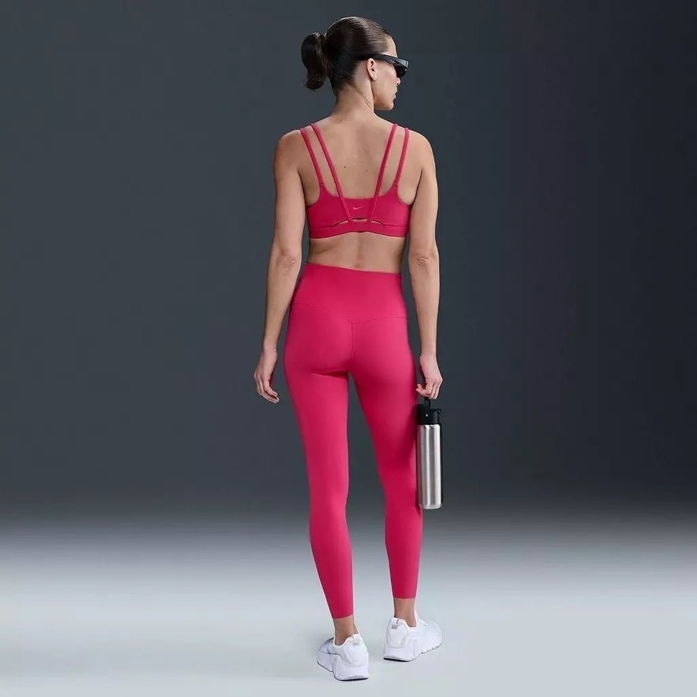 Nike Women's Zenvy Gentle-Support 7/8 Leggings Pink DQ6015-666 Size Medium NWT - Picture 2 of 9